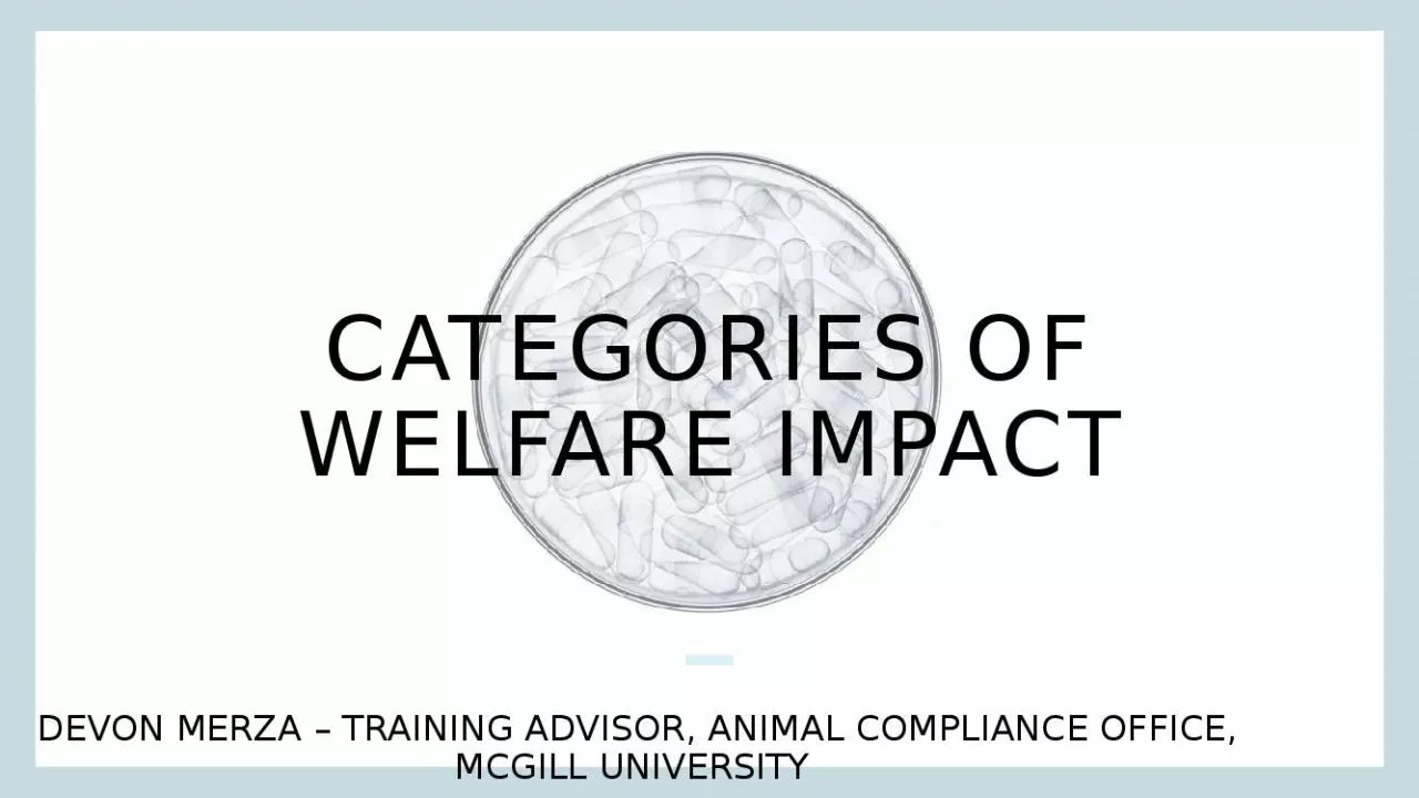 PPT-Categories of welfare impact