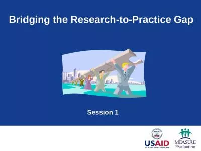 Bridging the Research-to-Practice Gap