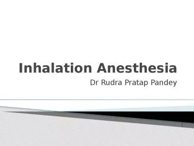 Inhalation Anesthesia