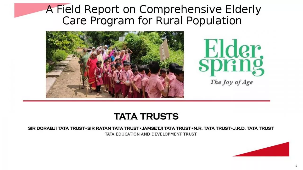 PPT-A Field Report on Comprehensive Elderly Care Program for Rural Population