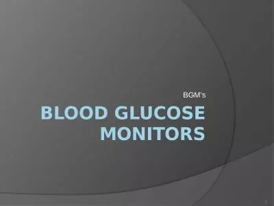 Blood Glucose Monitors