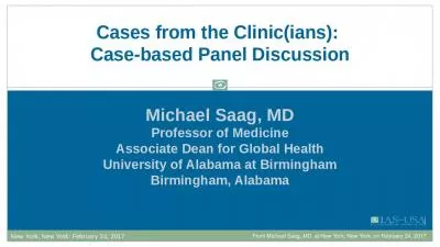 Cases from the Clinic(ians):  Case-based Panel Discussion