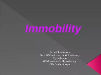 Immobility