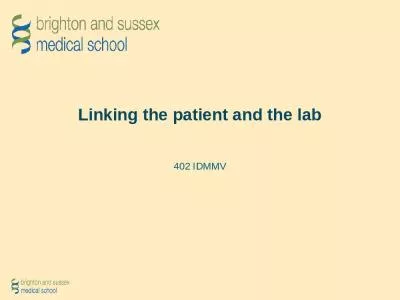 Linking the patient and the lab