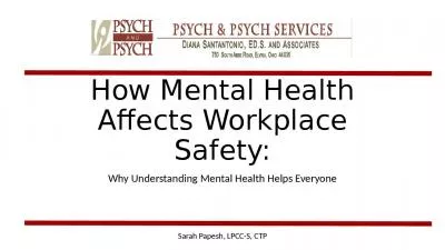 How Mental Health Affects Workplace Safety: