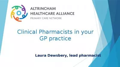 Clinical Pharmacists in your GP practice