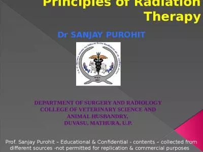 Principles of Radiation Therapy