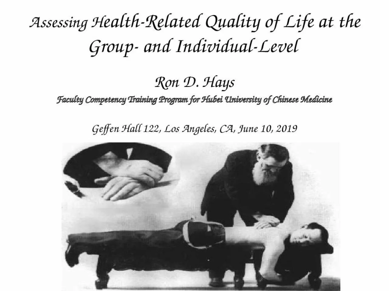 PPT-Assessing Health-Related Quality of Life at the Group- and Individual-Level