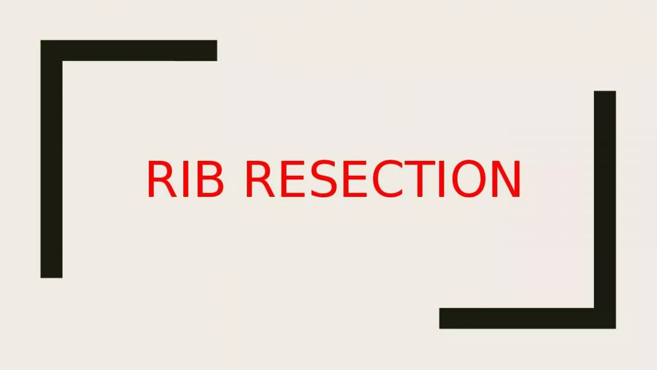 PPT-Rib Resection