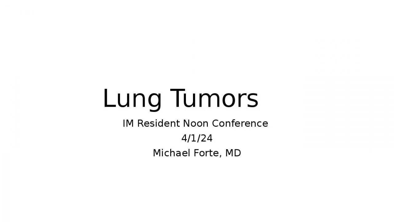 PPT-Lung Tumors