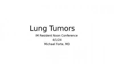 Lung Tumors