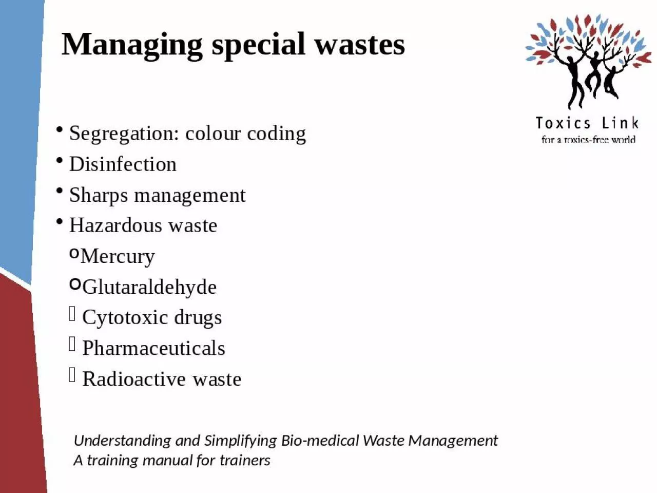 PPT-Managing special wastes