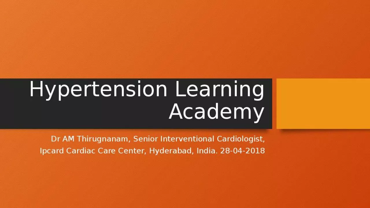 PPT-Hypertension Learning Academy