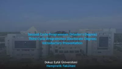 Republic of T rkiye  DOKUZ EYL L UNIVERSITY The Institute Of Health Sciences Department