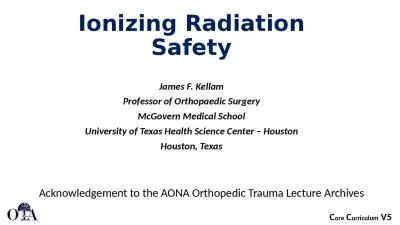 Ionizing Radiation Safety