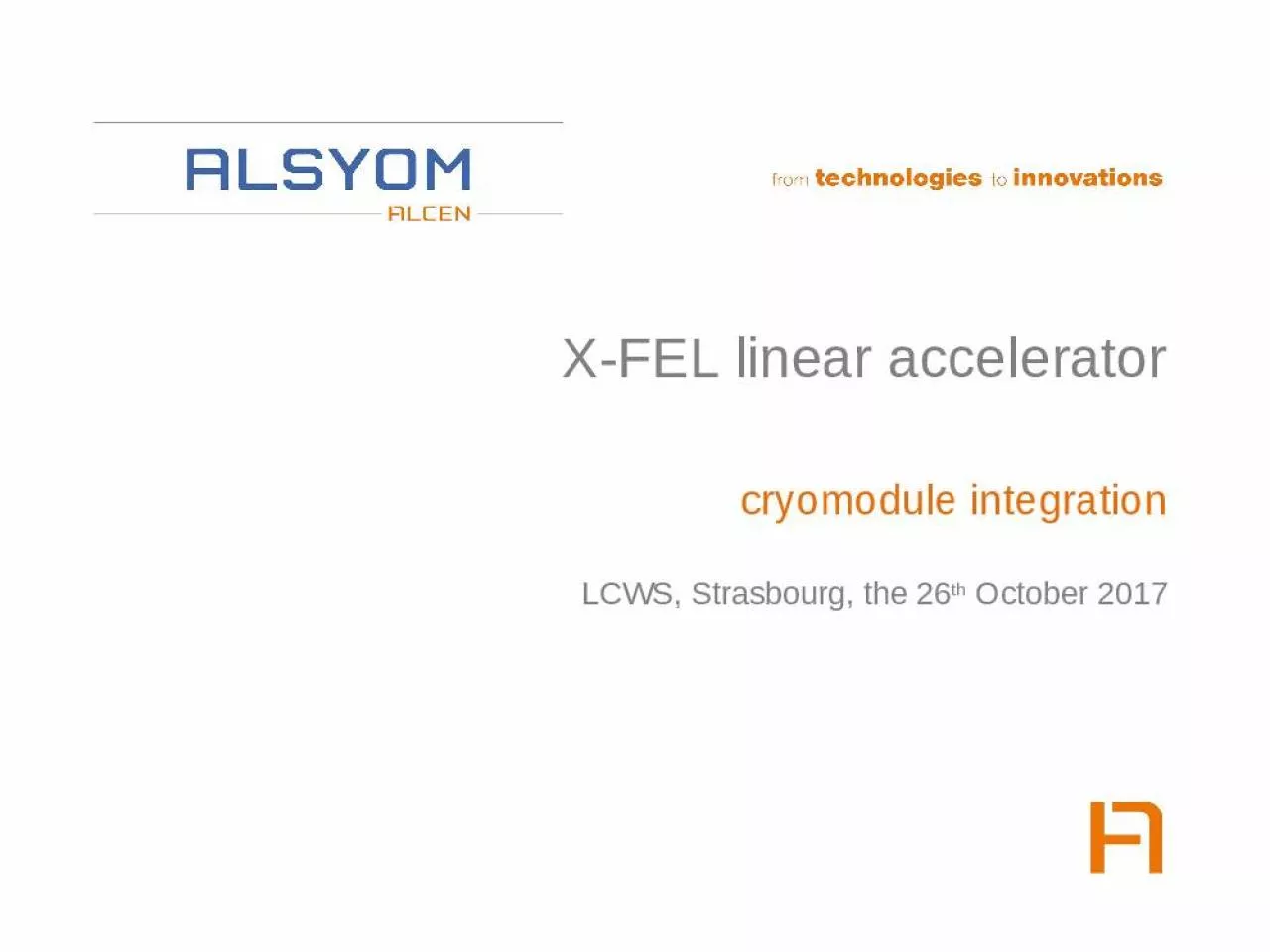 PPT-X-FEL linear accelerator