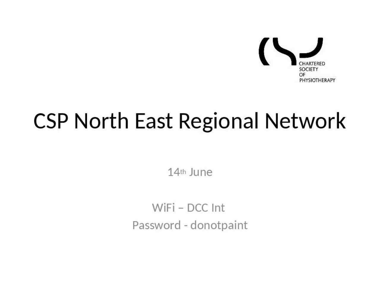 PPT-CSP North East Regional Network