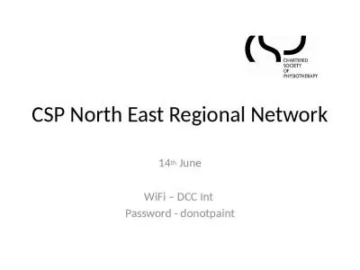 CSP North East Regional Network