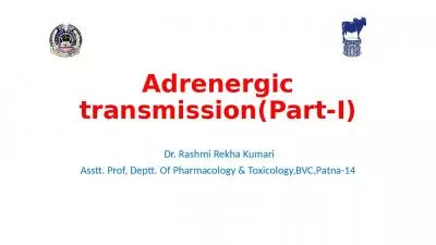 Adrenergic transmission(Part-I)