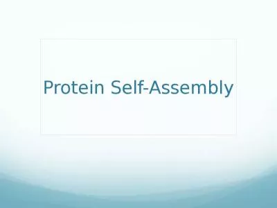 Protein Self-Assembly