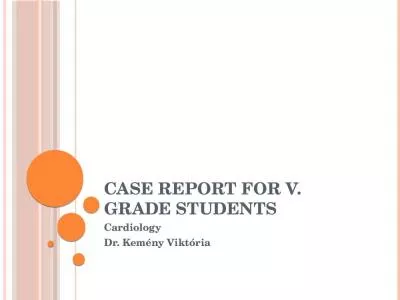 Case report for V. grade students