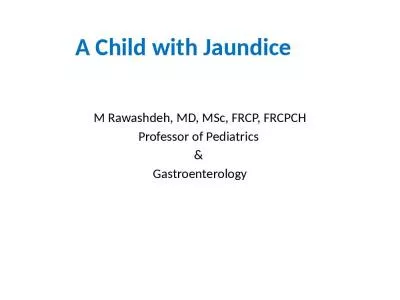 A Child with Jaundice