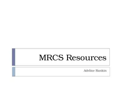 MRCS Resources