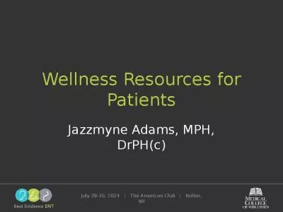 Wellness Resources for Patients