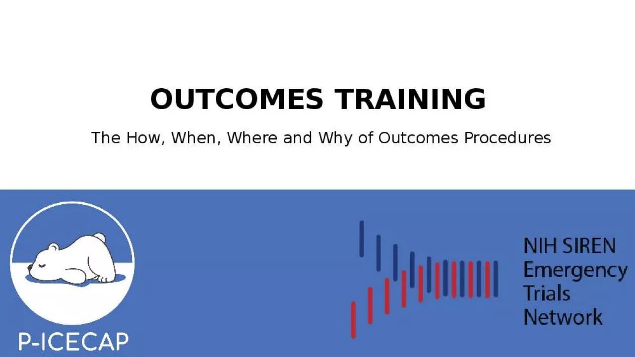 PPT-OUTCOMES TRAINING