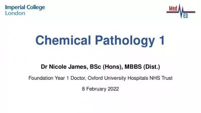 Chemical Pathology 1