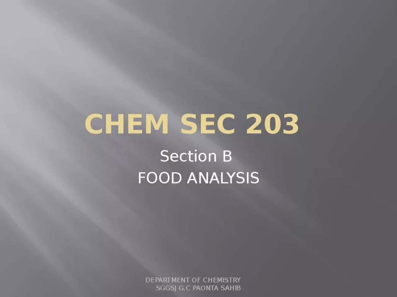 PPT-CHEM SEC 203