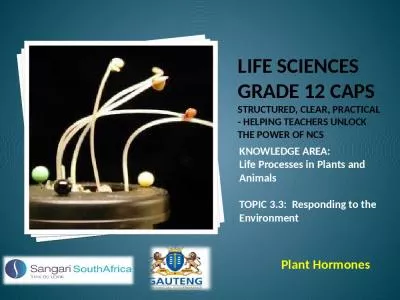 Life sciences Grade 12 CAPS structured, clear, practical - Helping teachers unlock the power of NCS