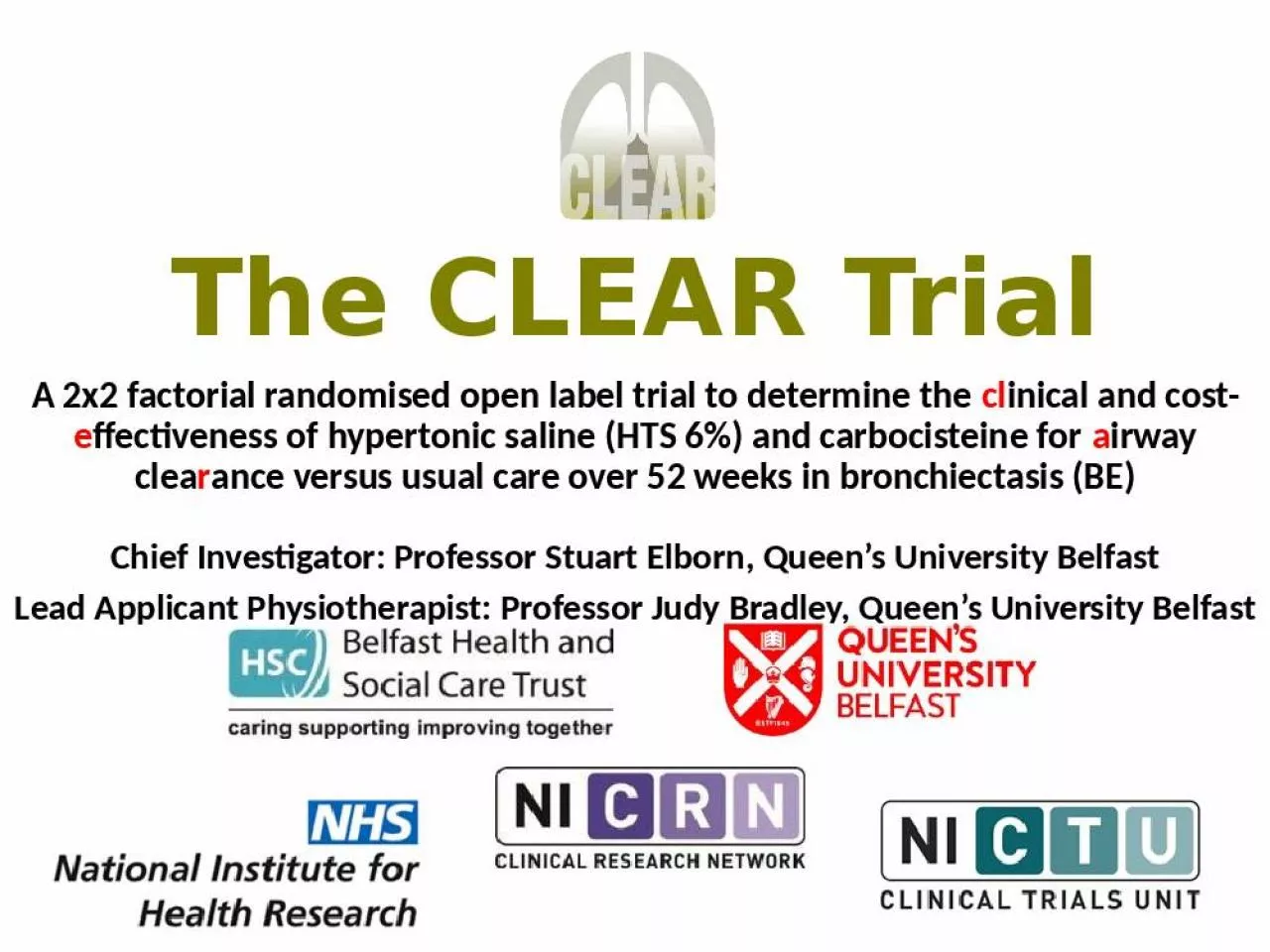 PPT-The CLEAR Trial