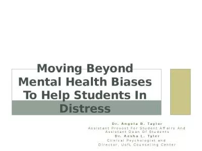 Moving Beyond Mental Health Biases To Help Students In Distress