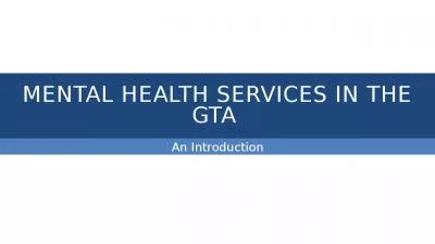 Mental Health Services in the gta