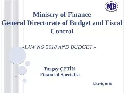 LAW No 5018 and BUDGET