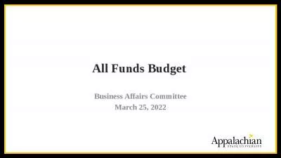 All Funds Budget