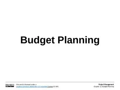 Budget Planning