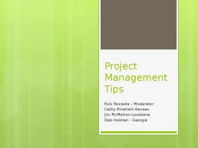 Project Management Tips