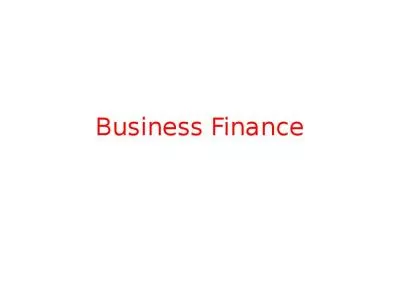 Business Finance