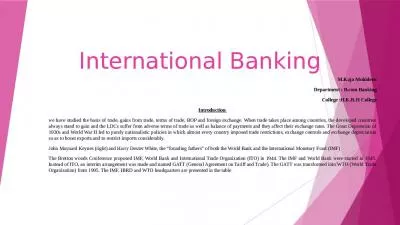 International Banking