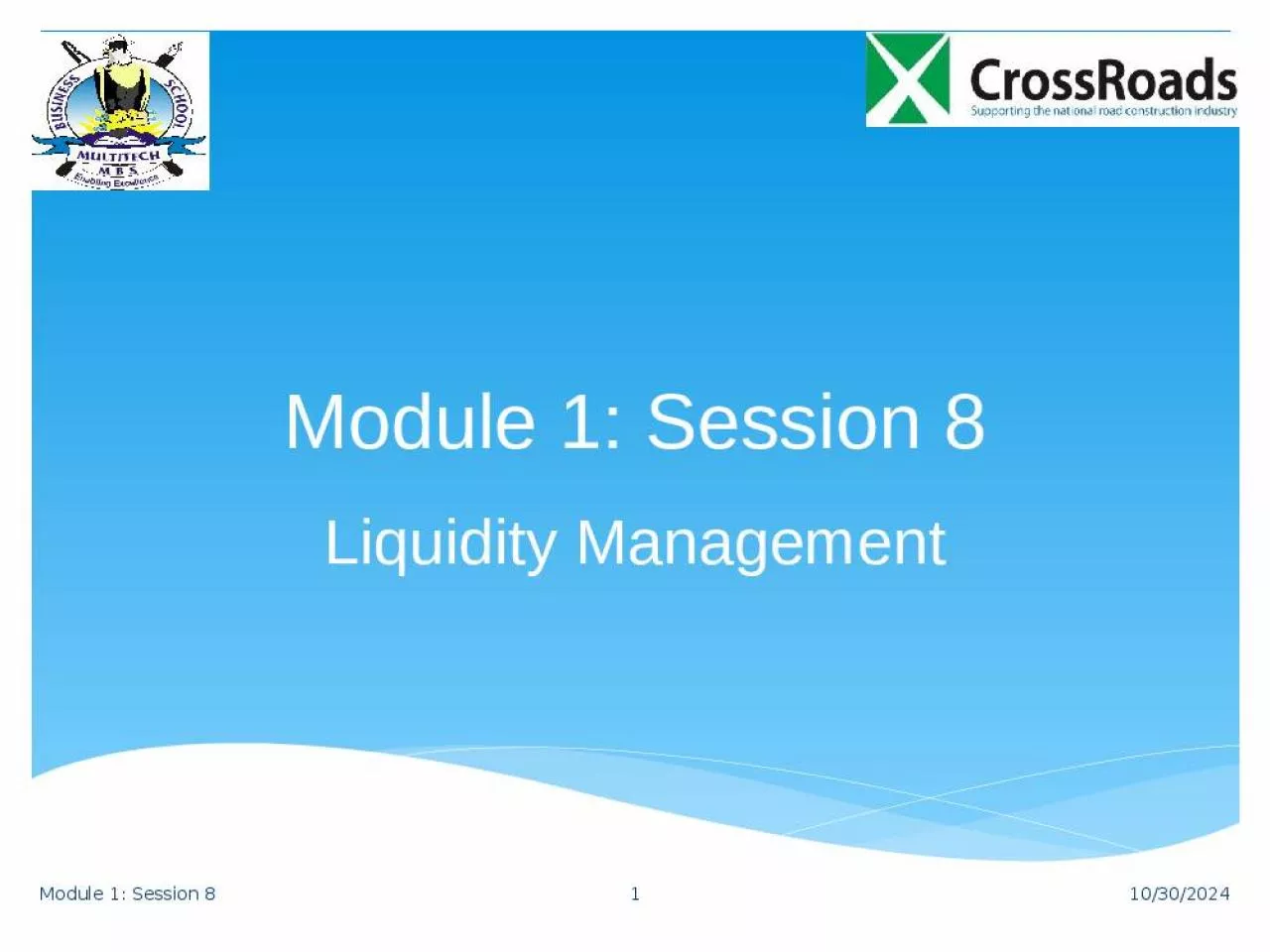 PPT-Module 1: Session 8