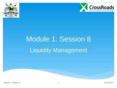 Module 1: Session 8