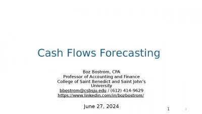 Cash Flows Forecasting