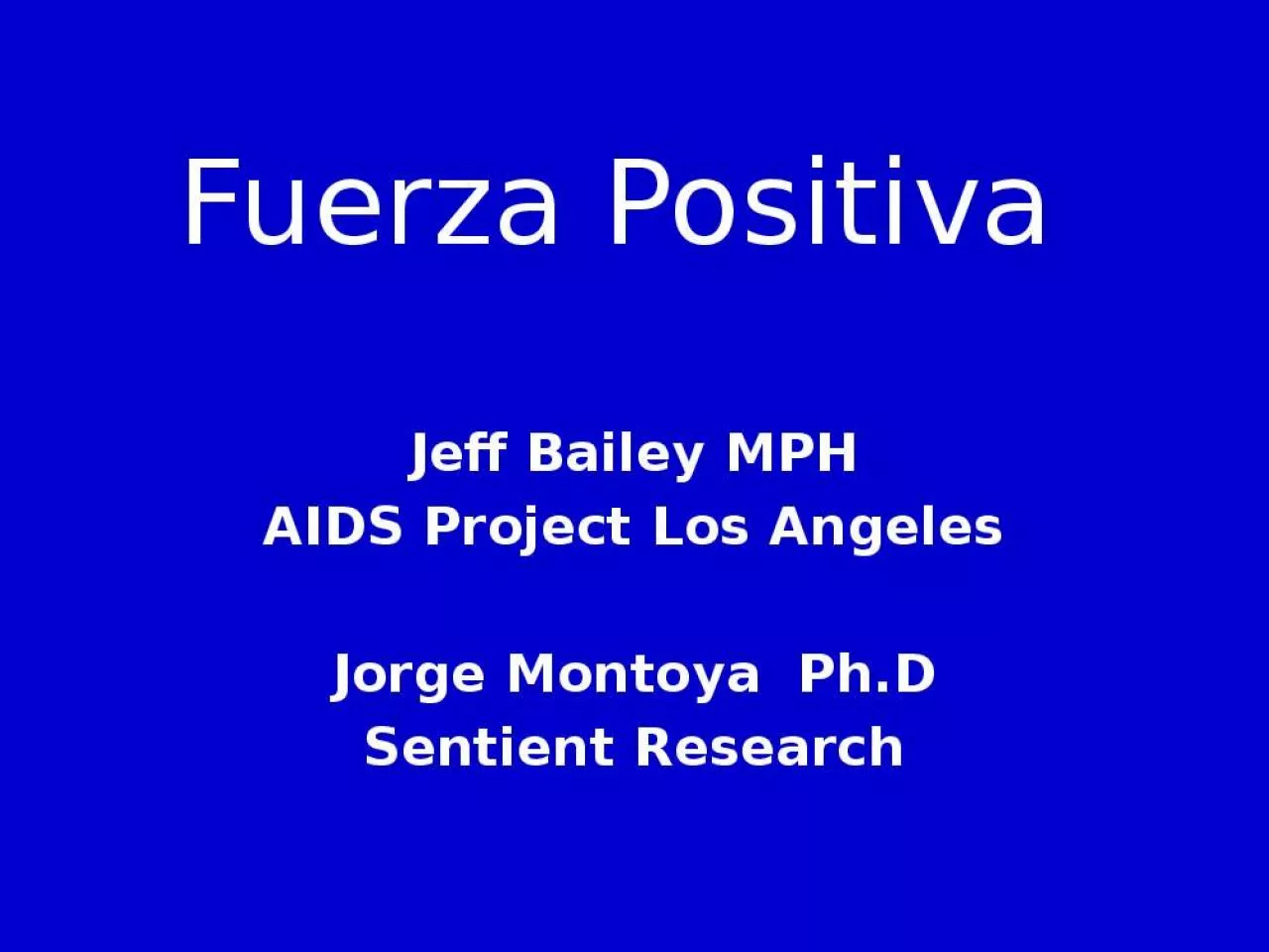 PPT-Fuerza Positiva