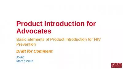 Product Introduction for Advocates