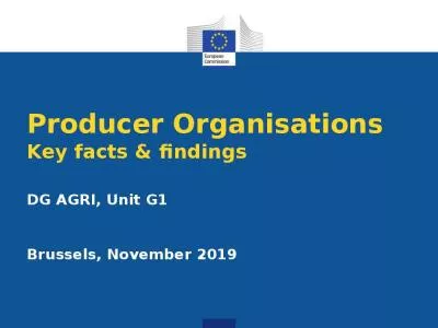 Producer Organisations  Key facts & findings