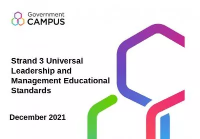 Strand 3 Universal Leadership and Management Educational Standards