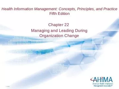 Health Information Management: Concepts, Principles, and Practice Fifth Edition