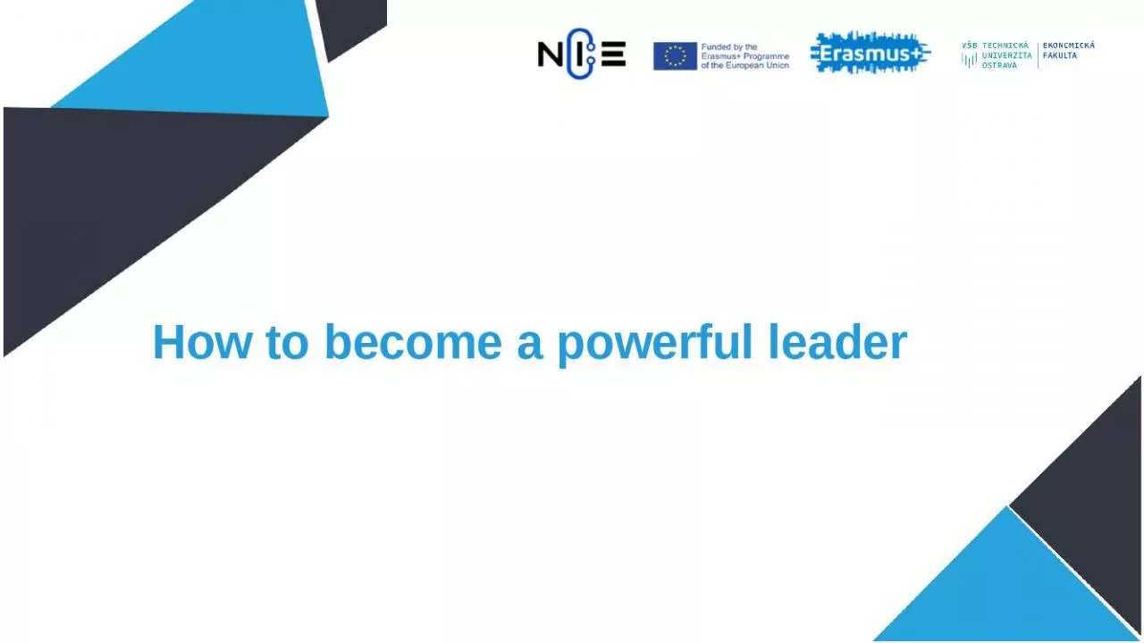 PPT-How to become a powerful leader